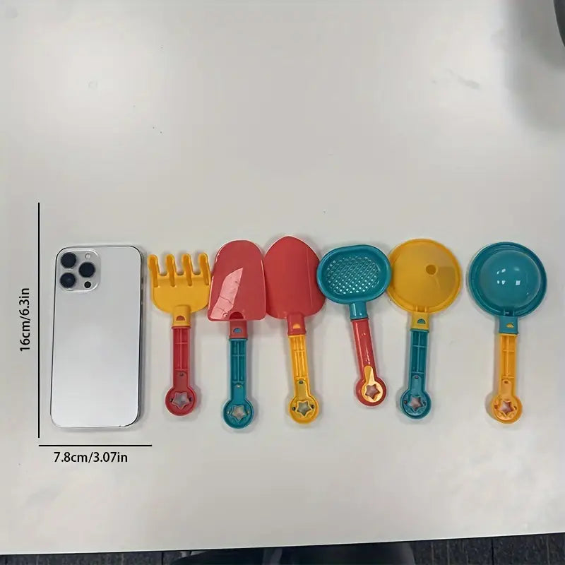 Set de plage 18 pièces avec seau, pelle, râteau et arrosoir – Jouets d’eau et sable pour enfants