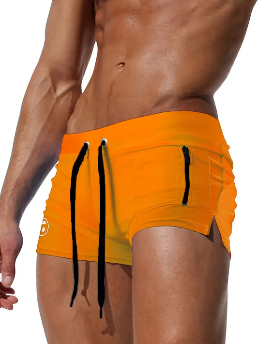 Short sexy homme moulant – Maillot de bain ajusté avec cordon noir, Confort & style séduction