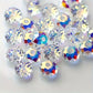 Perles Cristal Facettées Multicolores – Perles Brillantes pour Perlage et Fabrication de Bijoux DIY