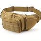 Sac banane homme tactique imperméable, coloris Kaki