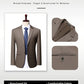 Costume 2 pièces uni pour homme grande taille