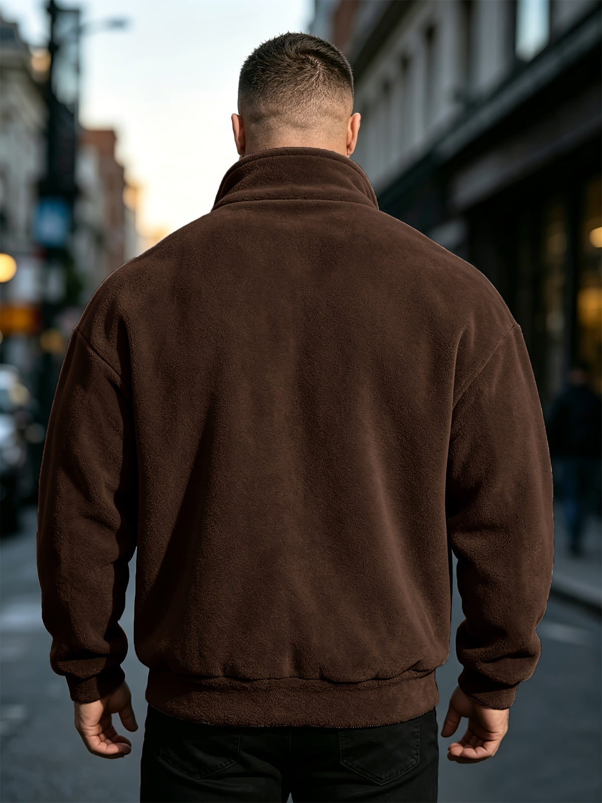 Veste à col montant pour homme grande taille