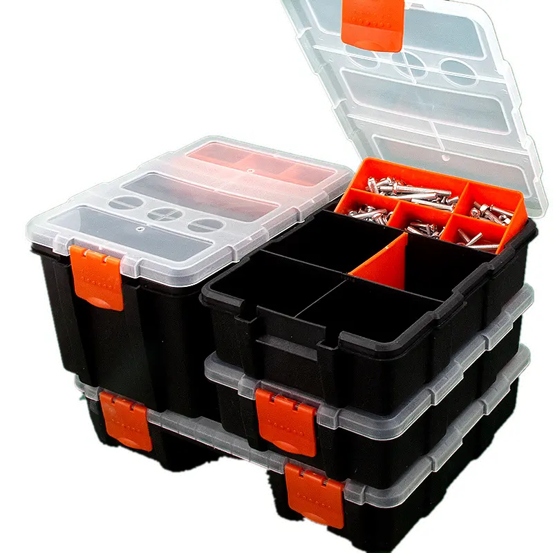 Boîte à Outils avec Compartiments Amovibles – Rangement Organisé pour Vis, Boulons et Petits Outils – Collection Boîtes à Outils et Accessoires
