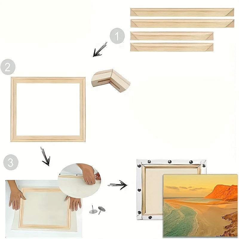 Châssis Bois Épais pour Toile Peinture