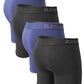 Pack de 4 Boxers Homme Noirs – Sous-vêtements Classiques et Confortables en Coton Stretch