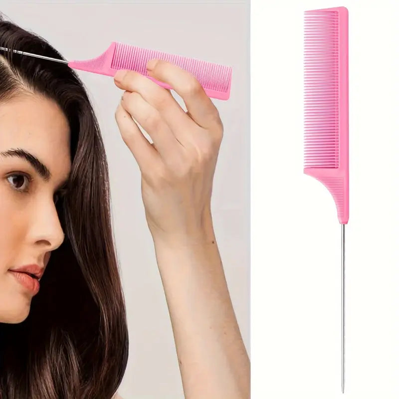 Kit Coiffure Complet 4 en 1 – Brosse, Peignes, Brosse à Baby Hair et Vaporisateur pour Styling Précis