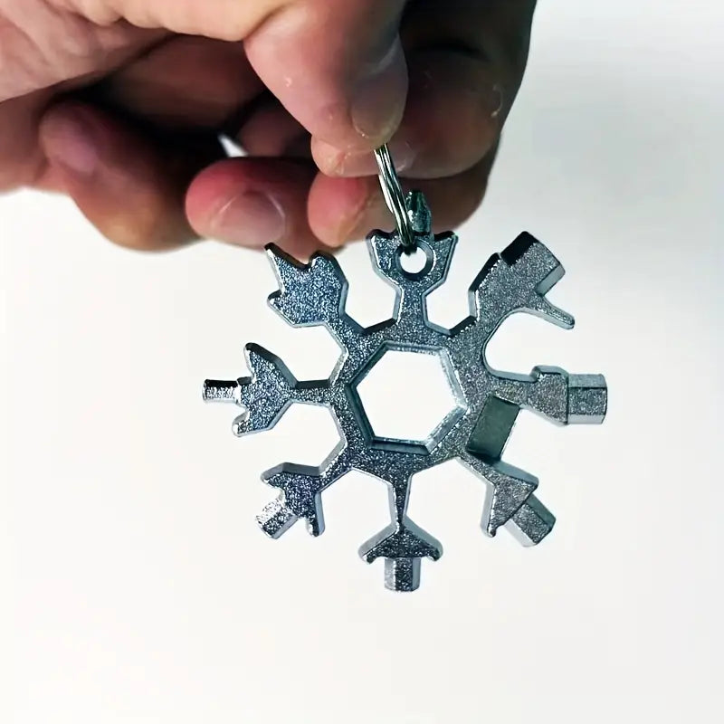 Outil Multifonction en Forme de Flocon – Clé 18 en 1 pour Bricolage et Outdoor
