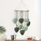 Suspension Murale Bohème en Macramé Feuilles – Déco Naturelle pour Salle de Classe ou Chambre d’Enfant