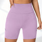 Shorty Gainant Femme Sport Taille Haute avec Poche – Legging Court Sculptant, Effet Ventre Plat et Maintien Optimal