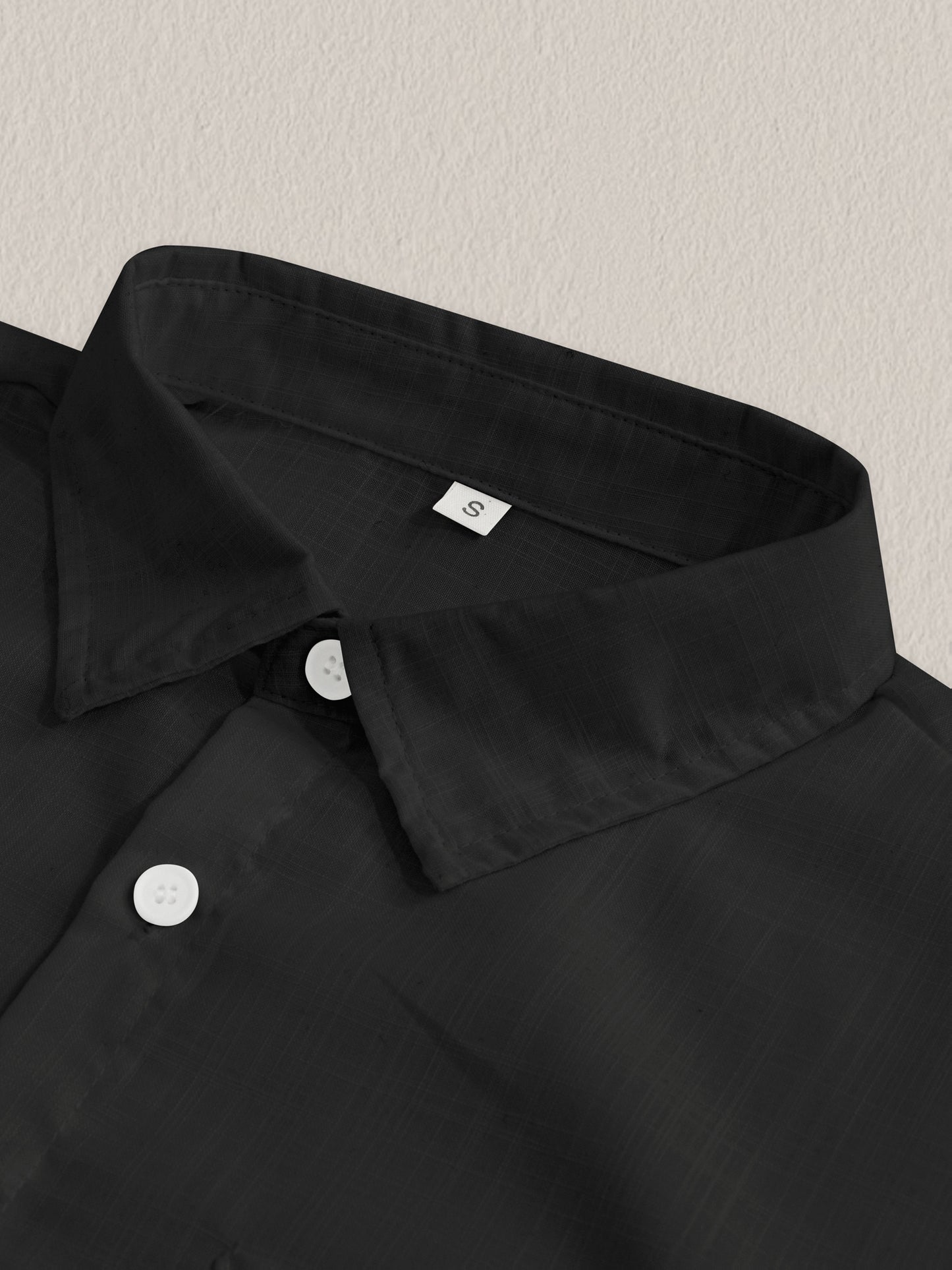 Chemise Homme à Manches Courtes de Couleur Unie