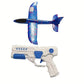 Avion Planeur en Mousse avec Lanceur Pistolet – Jouet Volant Extérieur Ludique et Résistant pour Enfants