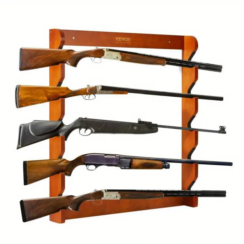 Support mural en bois pour fusils – Râtelier de rangement sécurisé et élégant pour collectionneurs