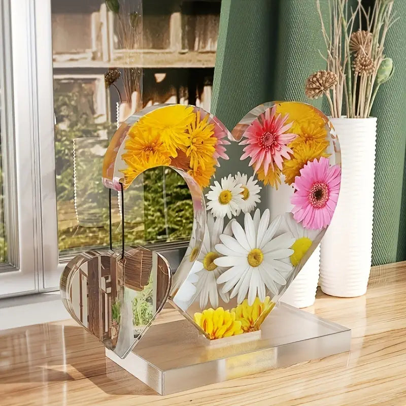 Moule en Silicone Cœur Suspendu pour Résine Époxy – Création de Bijoux et Décoration Florale Personnalisée