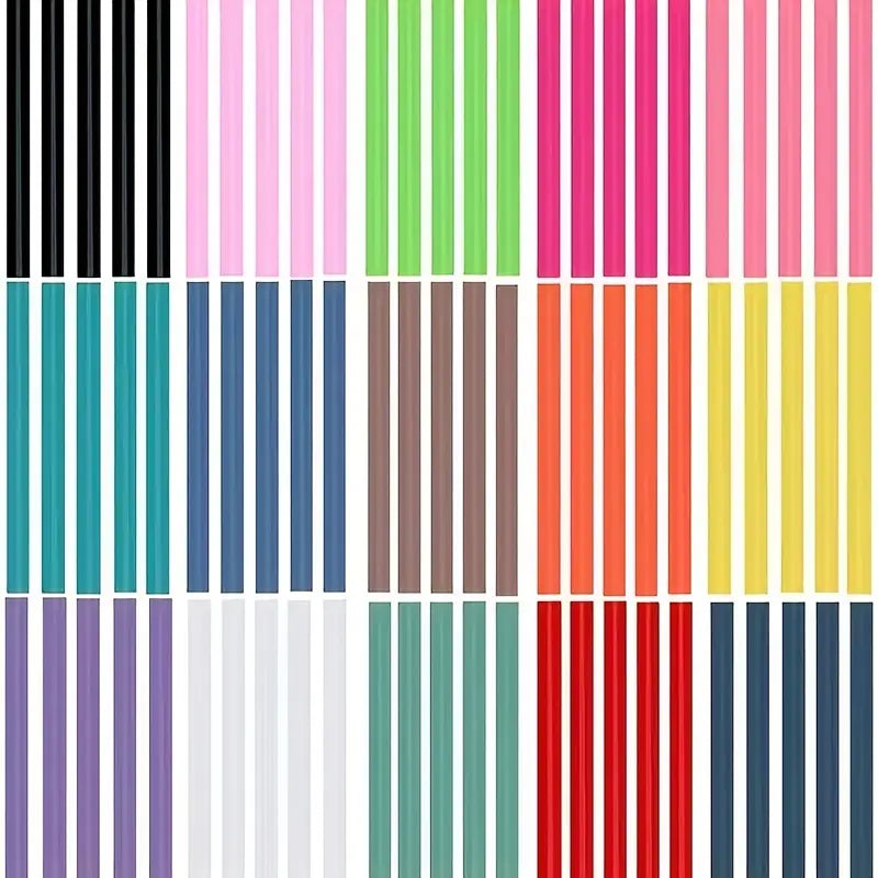 Bâtons de Colle Thermofusible Colorés – Adhésifs Haute Qualité pour Pistolet à Colle – DIY, Réparations et Loisirs Créatifs