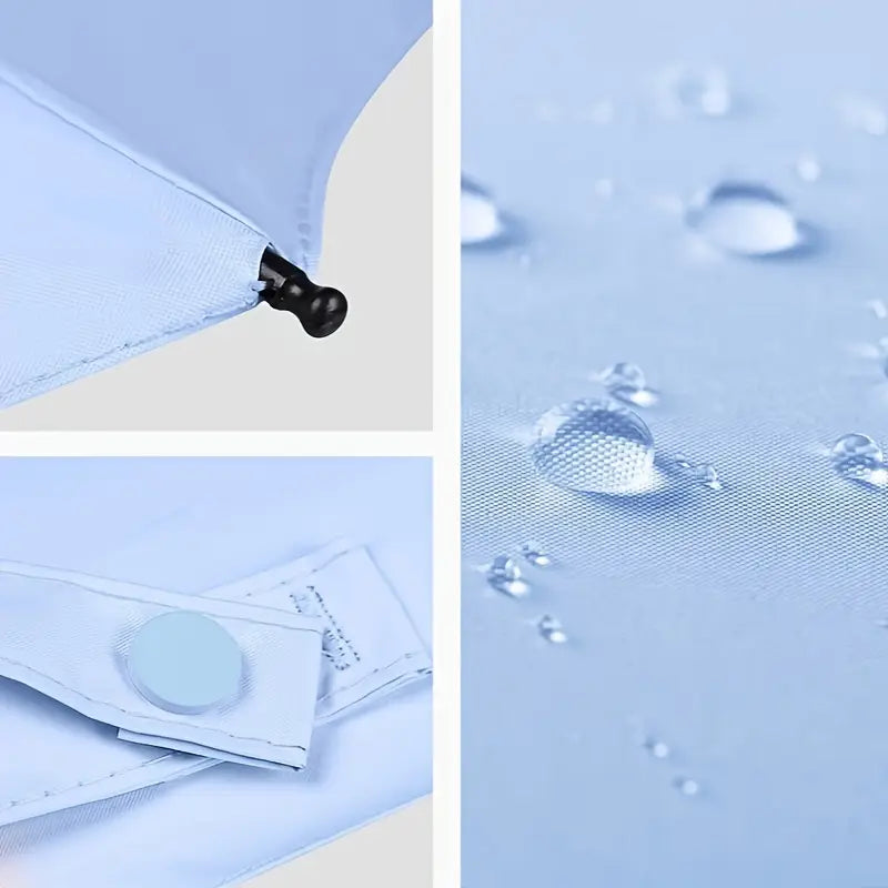 Parapluie pliable bleu ciel avec étui rigide Compact, élégant et imperméable