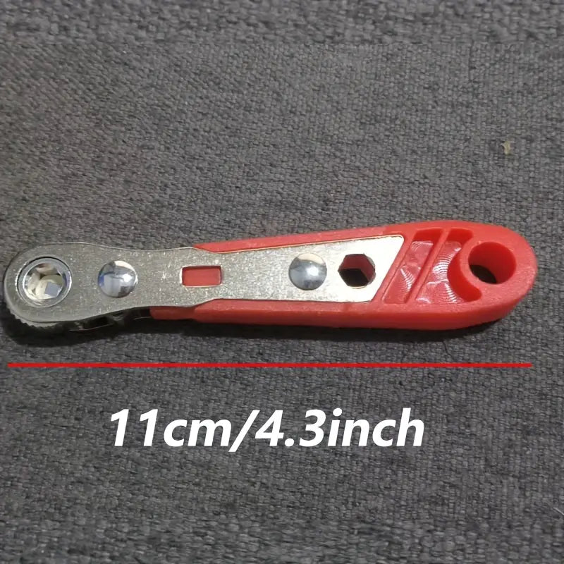 Clé à Cliquet Réversible avec Embouts – Outil de Serrage Compact et Polyvalent