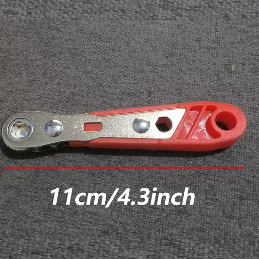 Clé à Cliquet Réversible avec Embouts – Outil de Serrage Compact et Polyvalent