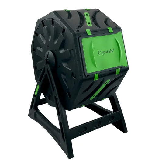 Composteur rotatif de jardin 72L Bac à compost extérieur pour déchets organiques et entretien des plantes