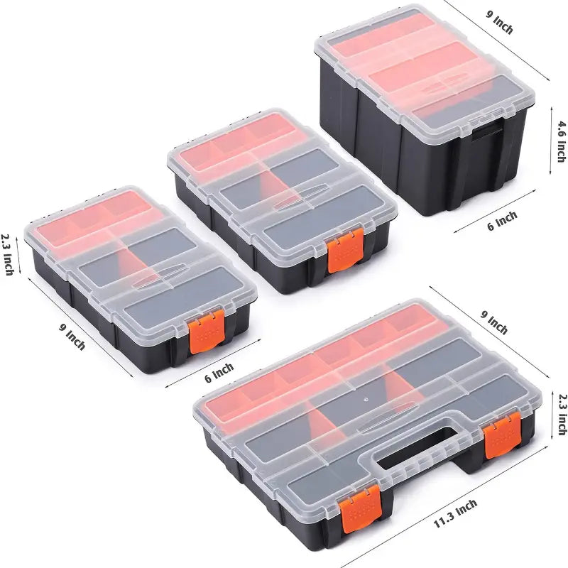 Boîte à Outils avec Compartiments Amovibles – Rangement Organisé pour Vis, Boulons et Petits Outils – Collection Boîtes à Outils et Accessoires