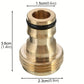 Adaptateur de Robinet en Laiton pour Raccord Rapide – Connecteur Universel pour Tuyau d’Arrosage ou Machine à Laver – Collection Plomberie Brute