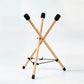 Support de Tambour en Bois – Trépied Pliable Antidérapant pour Djembé, Congas ou Bongos