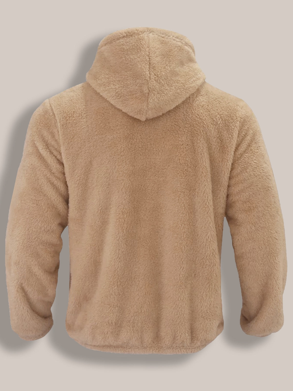 Prêt pour l'Hiver Veste à Capuche Gris Clair pour Hommes de Grande