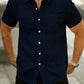 Chemise Homme à Manches Courtes de Couleur Unie