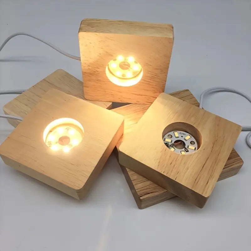 Spot LED Encastrable USB avec Finition Bois – Éclairage d’Ambiance Moderne pour Cuisine, Dressing et Bureau