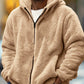Prêt pour l'Hiver Veste à Capuche Gris Clair pour Hommes de Grande