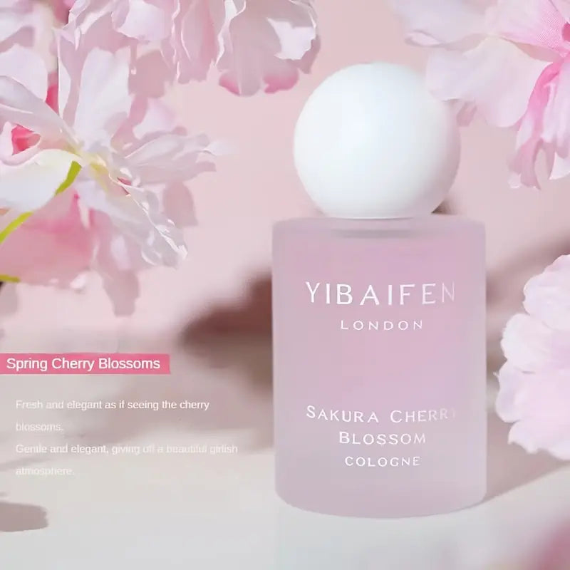Parfum Femme YIBAIFEN – Cologne Fleur de Cerisier, Thé Blanc Orchidée & Pêche Miel Oolong – Fraîcheur Élégante et Florale