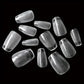 Kit Faux Ongles Carrés Transparente – Capsules Ongles Courts en Acrylique, 240 Pièces avec Boîte de Rangement