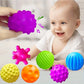 Ball Set Sensoriel pour Bébé – Jouets d’Éveil Texturés et Colorés pour la Stimulation Tactile et Motricité