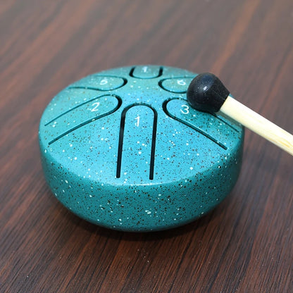 Mini Tongue Drum 6 Notes – Tambour à Langues Mélodique pour Relaxation, Méditation et Initiation Musicale