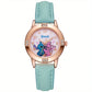 Montre Enfant Fille Rose avec Personnage Stitch – Bracelet Simili Cuir et Cadran Fantaisie