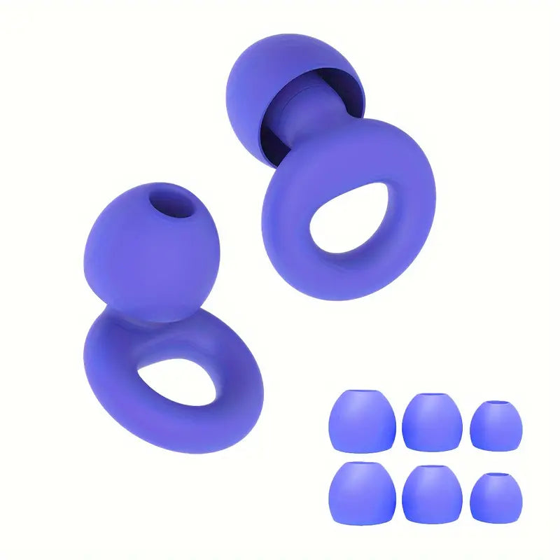 Bouchons d’oreilles sport en silicone – Protection anti-bruit et étanche pour natation, fitness et plein air (lot de 6