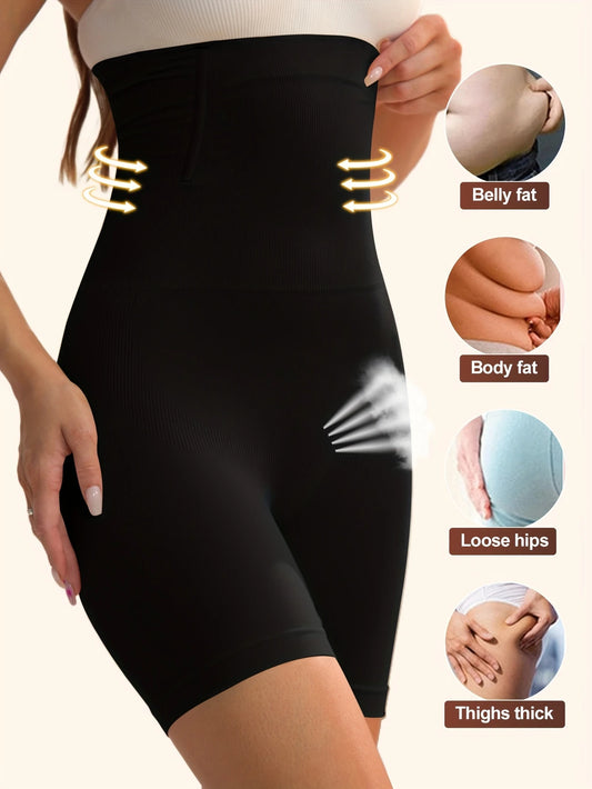 Shorty Gainant Femme Taille Haute – Effet Ventre Plat, Rehausse-Fessier et Tissu Respirant