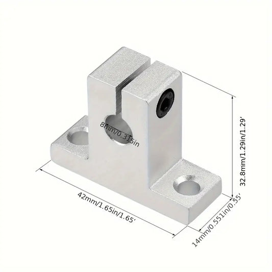 Support de Rail Linéaire SK20-4 pour Imprimante 3D – Aluminium Durable, Fixation Précise pour Tige de 20 mm