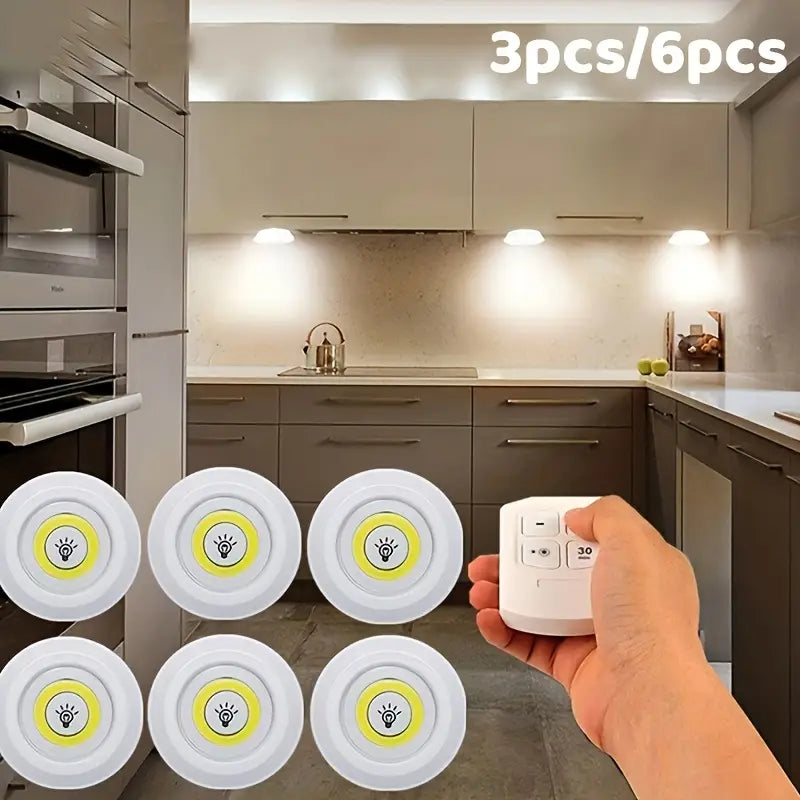 Lot de 3/6 Lampes LED Tactiles avec Télécommande – Éclairage Sans Fil Intelligent à Intensité Réglable
