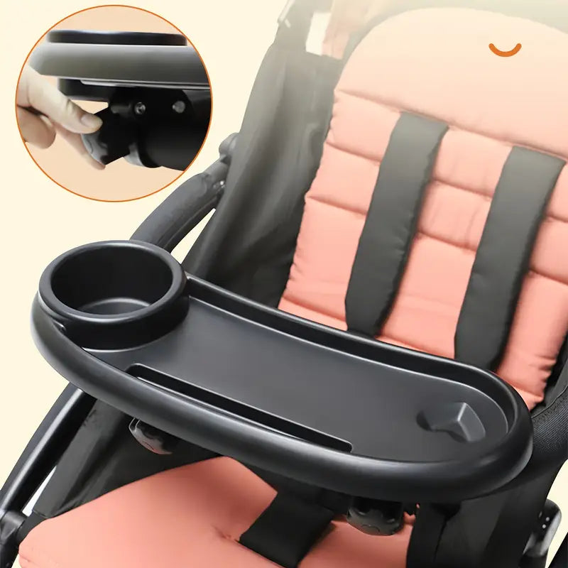 Plateau repas universel pour poussette – Tablette bébé avec porte-gobelet intégré