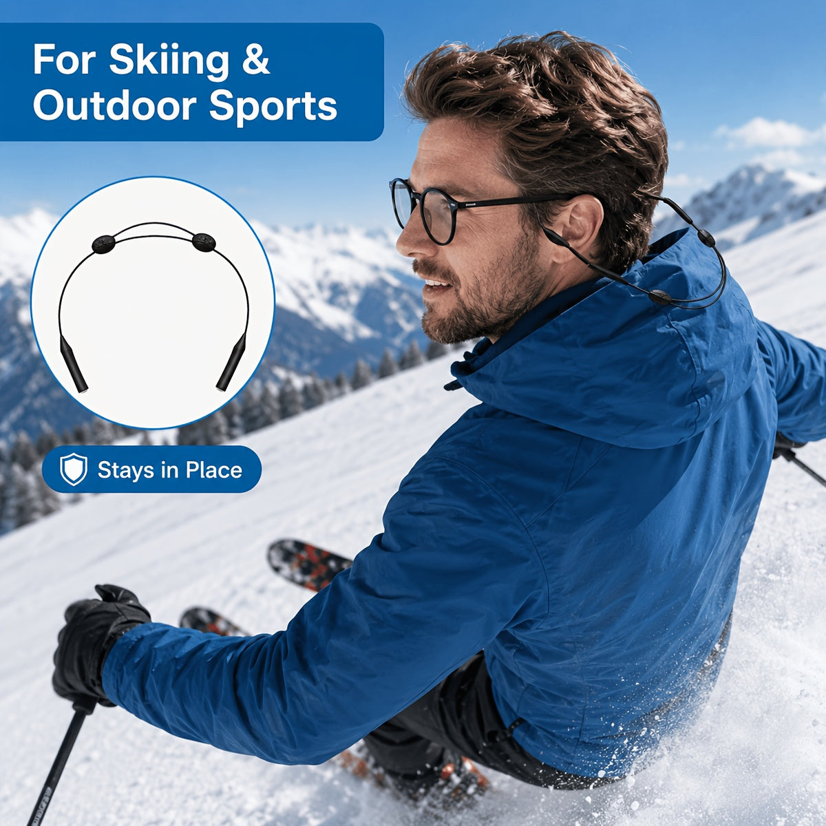 Lanière de lunettes – sangle de lunettes de soleil portable