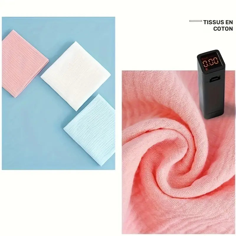 Lot de 8 Couches Lavables en Mousseline Ultra Douce – Respirantes et Réutilisables pour Bébé