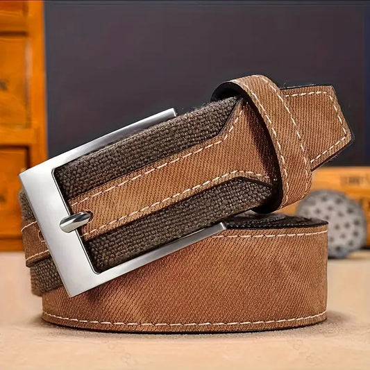 Ceinture homme en jean bleu avec boucle classique – Style décontracté et tendance