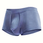 Boxer sexy homme – Sous-vêtement moulant brillant avec poche ergonomique