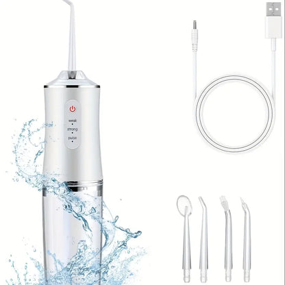 Hydropulseur Dentaire Portable – Jet d’Eau Haute Pression pour Nettoyage Interdentaire et Soin Buccal Professionnel