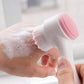 Brosse Nettoyante Visage 2 en 1 – Poils Doux & Picots Silicone pour Nettoyage en Profondeur et Massage