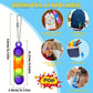 Porte-clés Enfant Pop It Antistress – Lot de 30 Mini Porte-clés Colorés Sensoriels en Silicone