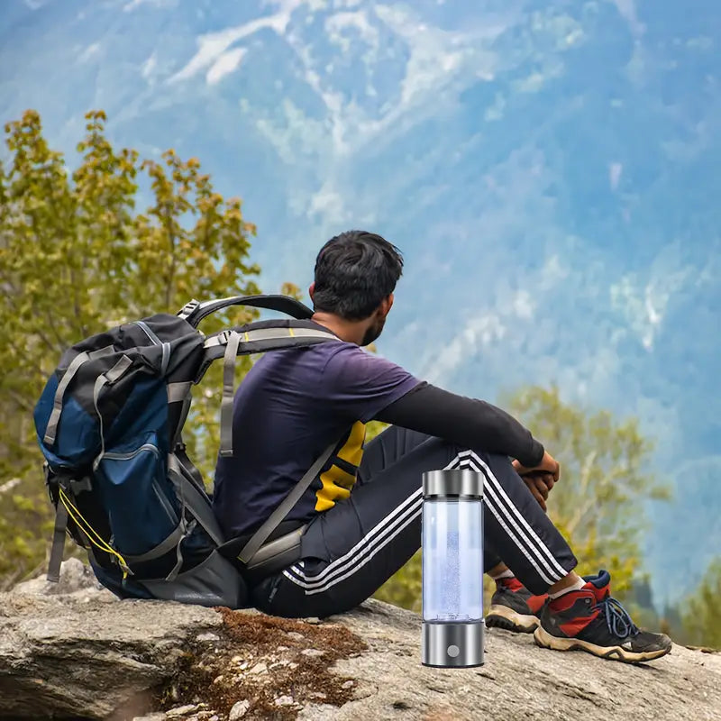 Bouteille Rechargeable à Électrolyse – Générateur d’Eau Hydrogénée Portable pour Beauté et Bien-être