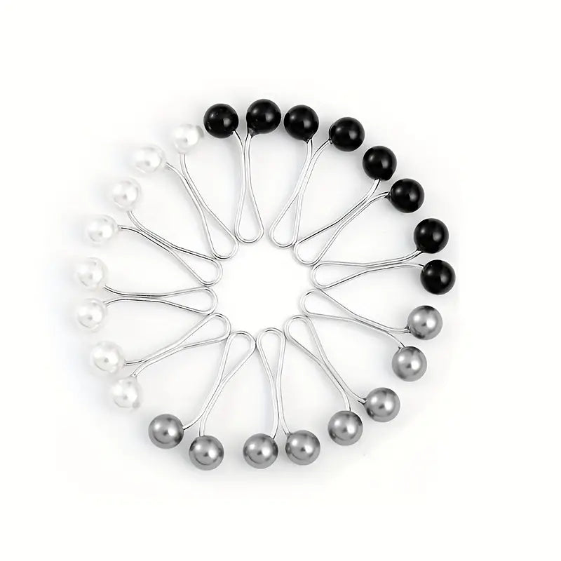 Lot de boutons et épingles femme avec perles élégantes – Accessoires décoratifs pour vêtements et manteaux