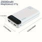 Power Bank 10000/20000mAh – Batterie Externe Haute Capacité avec Écran LED et Charge Rapide