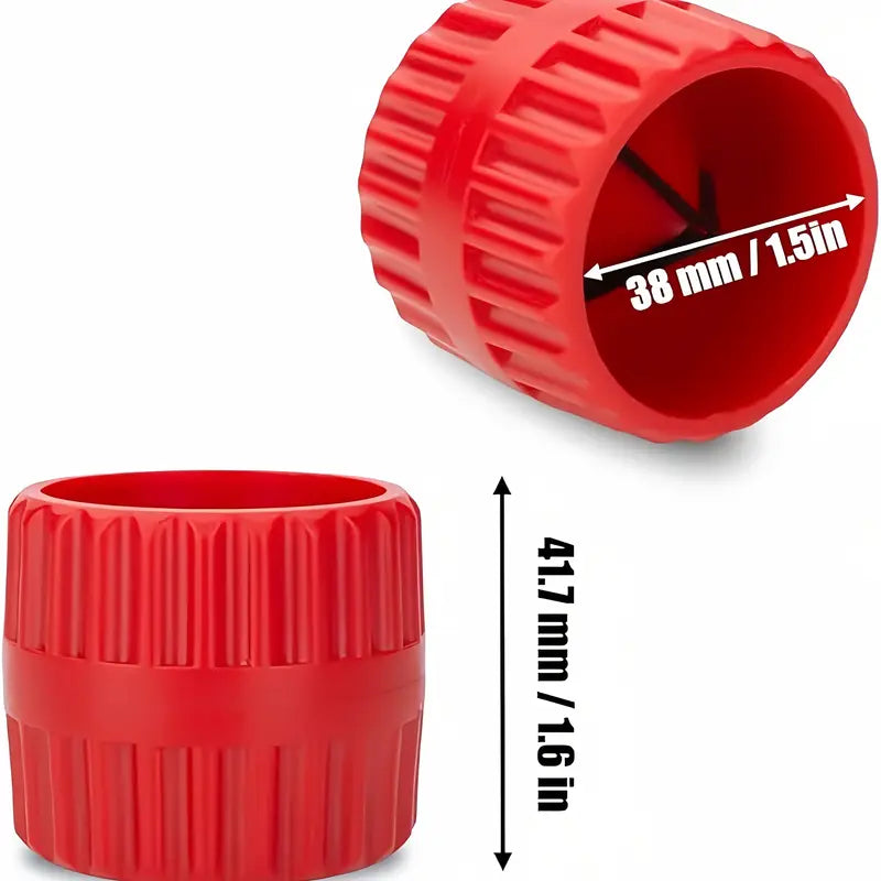 Ébavureur de Tuyaux en Plastique – Outil de Chanfreinage pour Tubes Cuivre, PVC et PEX – Lot de 2 – Collection Plomberie Brute